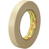 3M™ 2308 Masking Tape, 5.5 Mil, 3/4" x 60 yds., Natural, 48/Case