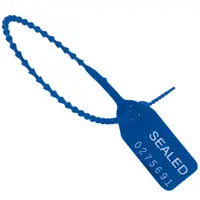 Equilok Pull-Tight Seals, 10", Blue, 1000/Case