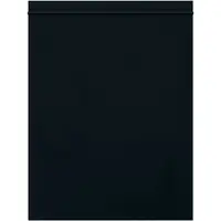Reclosable 2 Mil Poly Bags, 8" x 10", Black, 1000/Case