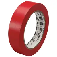 3M™ 764 Vinyl Tape, 5.0 Mil, 1" x 36 yds, Red, 36/Case