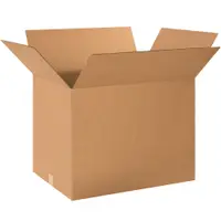 Heavy-Duty Boxes, 24" x 18" x 18", Kraft, 10/Bundle; 120/Skid