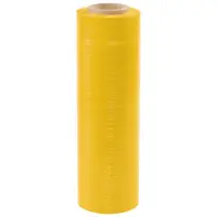 Cast Hand Stretch Film, 18" x 80 Gauge x 1500', Yellow, 4/Case