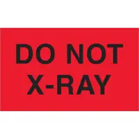 Tape Logic® Labels, "Do Not X-Ray", 3" x 5", Fluorescent Red, 500/Roll