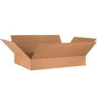 Flat Corrugated Boxes, 36" x 24" x 6", Kraft, 10/Bundle; 120/Skid