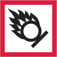 Tape Logic® Pictogram Labels, "Flame Over Circle, 2" x 2", Red/White/Black, 500/Roll