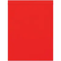Reclosable 2 Mil Poly Bags, 8" x 10", Red, 1000/Case