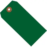 Plastic Shipping Tags, 6 1/4" x 3 1/8", Green, 100/Case