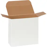 Reverse Tuck Folding Cartons, 4 1/2" x 1 7/8" x 4 1/2", White, 250/Case
