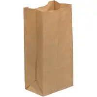 Grocery Bags, 4 5/16" x 2 7/16" x 7 7/8", Kraft, 500/Case