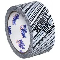 Tape Logic® Security Tape, "Security Tape", 2.5 Mil, 2" x 110 yds, Black/White, 6/Case