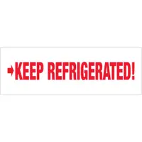 Tape Logic® Pre-Printed Carton Sealing Tape, "Keep Refrigerated", 2.2 Mil, 3" x 110 yds, Red/White, 24/Case