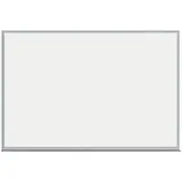 Magnetic Porcelain Dry Erase Board, 4' x 3', White, 1/Each