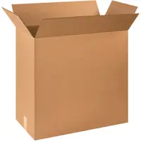 Corrugated Boxes, 24" x 12" x 24", Kraft, 10/Bundle; 120/Skid