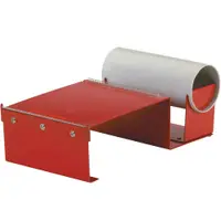 Industrial Metal Label Protection Tape Dispenser, 6", Red, 1/Each