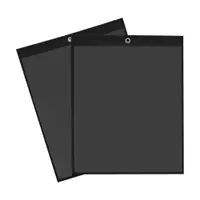 Solid Black Job Ticket Holders, 11" x 14", Black, 25/Case