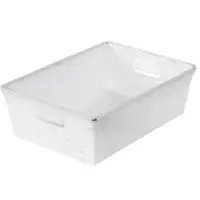Space Age Totes, 18" x 13" x 6", White, 6/Case