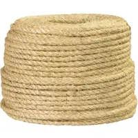 Sisal Rope, 3/8", 865 lb, Natural, 500'/Case
