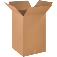 Corrugated Boxes, 18" x 18" x 28", Kraft, 10/Bundle; 120/Skid