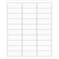 Tape Logic® Rectangle Laser Labels, 2 5/8" x 1", Clear, 3000/Case