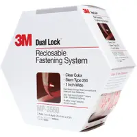 3M™ Dual Lock™ Fasteners - Mini Packs, 1" x 4.9 yds., Clear, 1/Case