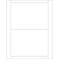 Vinyl Envelope Insert Cards, 5" x 7", White, 100/Case