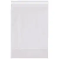 Gusseted 2 Mil Resealable Poly Bags, 9 x 4 x 12", Clear, 1000/Case