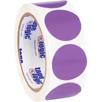 Tape Logic® Inventory Circle Labels, 1 1/2", Purple, 500/Roll