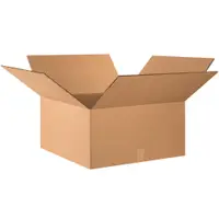 Double Wall Boxes, 24" x 24" x 12", Kraft, 10/Bundle; 90/Skid