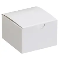 Gift Boxes, 3" x 3" x 2", White, 100/Case