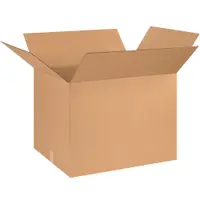Corrugated Boxes, 26" x 20" x 20", Kraft, 10/Bundle; 120/Skid