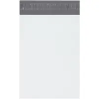 Poly Mailers, 7 1/2" x 10 1/2", White, 100/Case