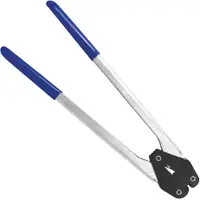 Heavy-Duty Serrated Seal Sealer, 5/8", Silver, 1/Each