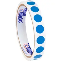 Tape Logic® Inventory Circle Labels, 1/2", Light Blue, 500/Roll