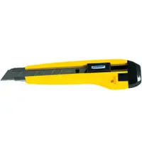 Steel Track® Snap Utility Knife, 8 Pt., Yellow/Black, 25/Case