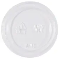 Plastic Portion Cup Lids, 2 oz., Clear, 2500/Case