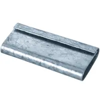 Metal Poly Strapping Seals, Closed Thread On, 5/8", Silver, 1000/Case