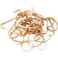 Trash Can Bands, 1/4" x 14", Tan, 225/Case