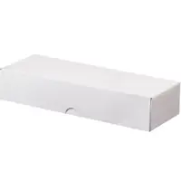 Stationery Folding Cartons, 10" x 3 1/2" x 2", White, 200/Case