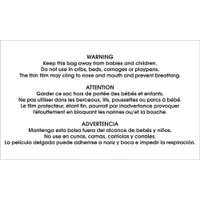 Tape Logic® Labels, "Warning - Keep this Bag Away...", 3" x 5", Black/White, 500/Roll