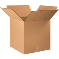 Double Wall Boxes, 22" x 22" x 22", Kraft, 10/Bundle; 90/Skid