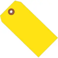 Plastic Shipping Tags, 4 3/4" x 2 3/8", Yellow, 100/Case