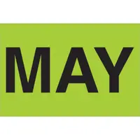 Tape Logic® Months of the Year Labels, "MAY", 2" x 3", Fluorescent Green, 500/Roll