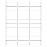 Tape Logic® Removable Rectangle Laser Labels, 2 5/8" x 1", White, 3000/Case
