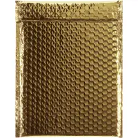 Glamour Bubble Mailers, 9" x 11 1/2", Gold, 100/Case