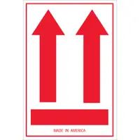 Tape Logic® Labels, (Two Red Arrows Over Red Bar), 4" x 6", 500/Roll