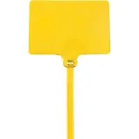 Identification Cable Ties, 120#, 9", Yellow, 100/Case