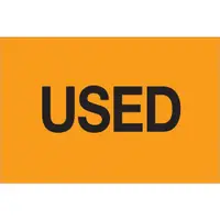 Tape Logic® Labels, "Used", 2" x 3", Fluorescent Orange, 500/Roll