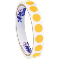 Tape Logic® Inventory Circle Labels, 1/2", Fluorescent Orange, 500/Roll