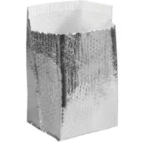 Insulated Box Liners, 6" x 6" x 6", Silver, 25/Case