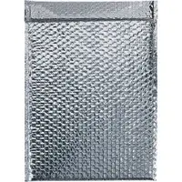 Cool Shield Bubble Mailers, 12 3/4" x 10 1/2", Silver, 50/Case